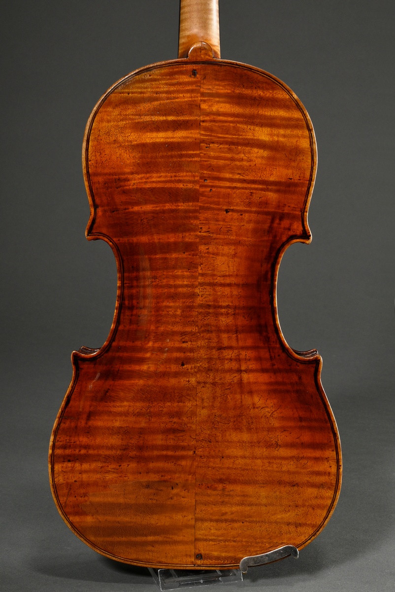 Italian master violin, 1st half 19th century, label inside "Domenico Geroni Brescia anno 1836", spl - Image 5 of 21