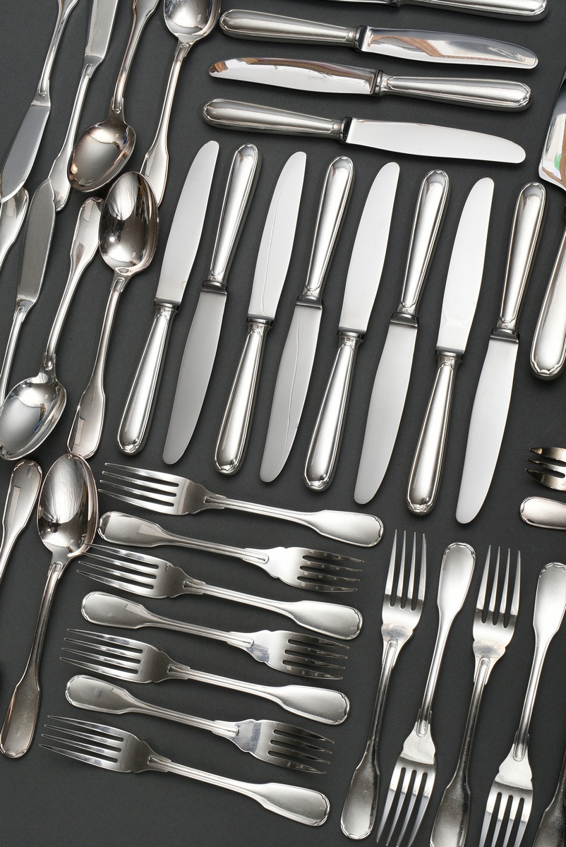 102 Pieces Christofle cutlery, consisting of: 12 table knives, 12 table forks, 6 table spoons, 12 d - Image 4 of 9