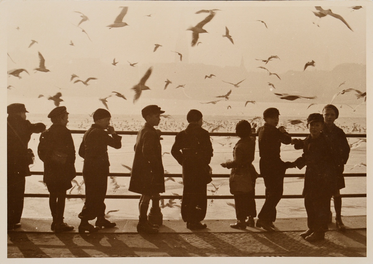 Schorer, Joseph (1894-1946) 'The Alster', photograph, mounted on cardboard, inscr. below, verso sta