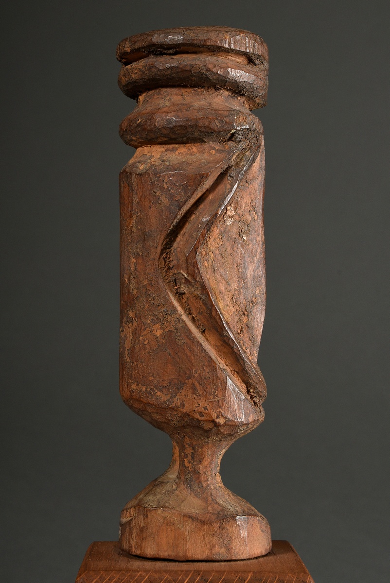 "Hamba" figure of the Chokwe, Central Africa/ Angola, early 20th c., wooden abstract trunk figure a - Image 8 of 8