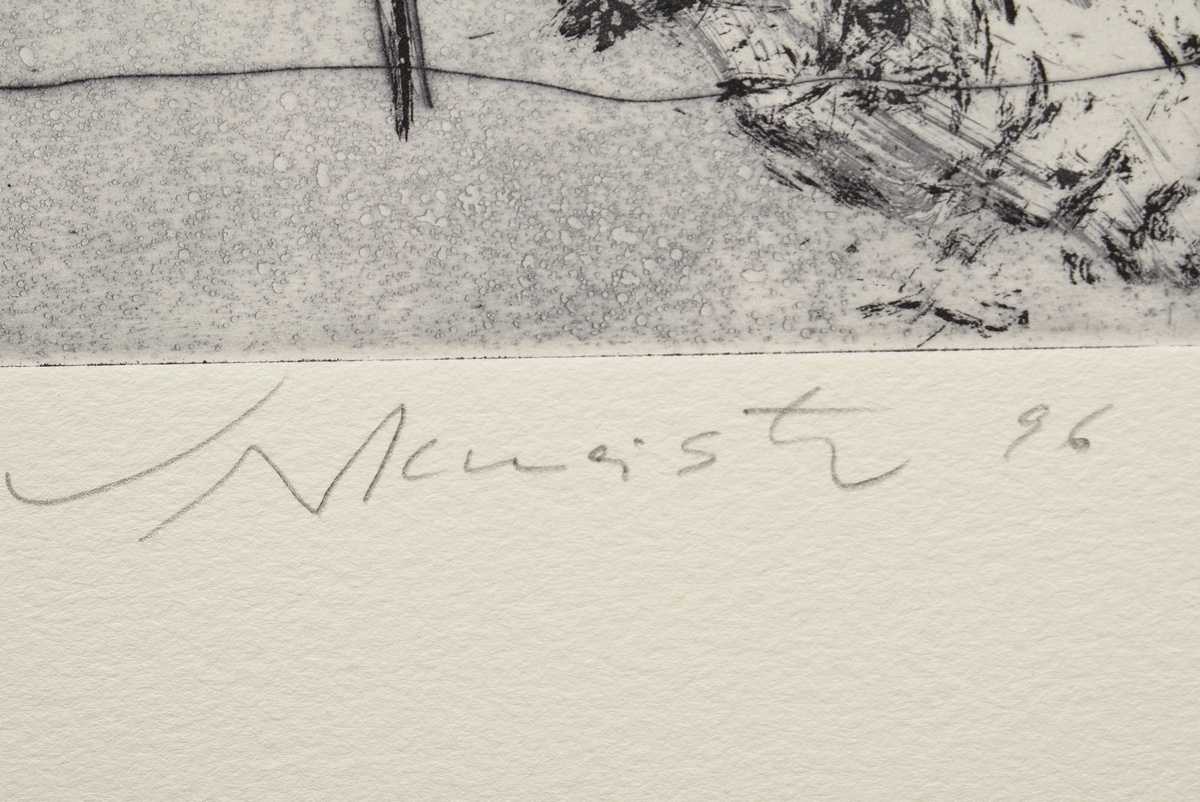 Werkmeister, Wolfgang (*1941) ‘Arlau II’ 1996, etching, 43/86, sign./dat./num./titl. below, dry-sta - Image 3 of 3