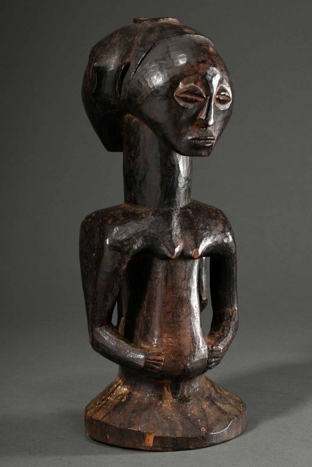 Figur der Hemba, sog. "Kabeja Makua", Zentral Afrika/ Kongo (DRC), frühes 20.Jh., Holz, janusförmig - Bild 2 aus 13