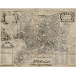 Mejer, Johannes (1606-1674) Wall map ‘Recentis Romae Ichnographia et Hypsographia sive Planta et Fa