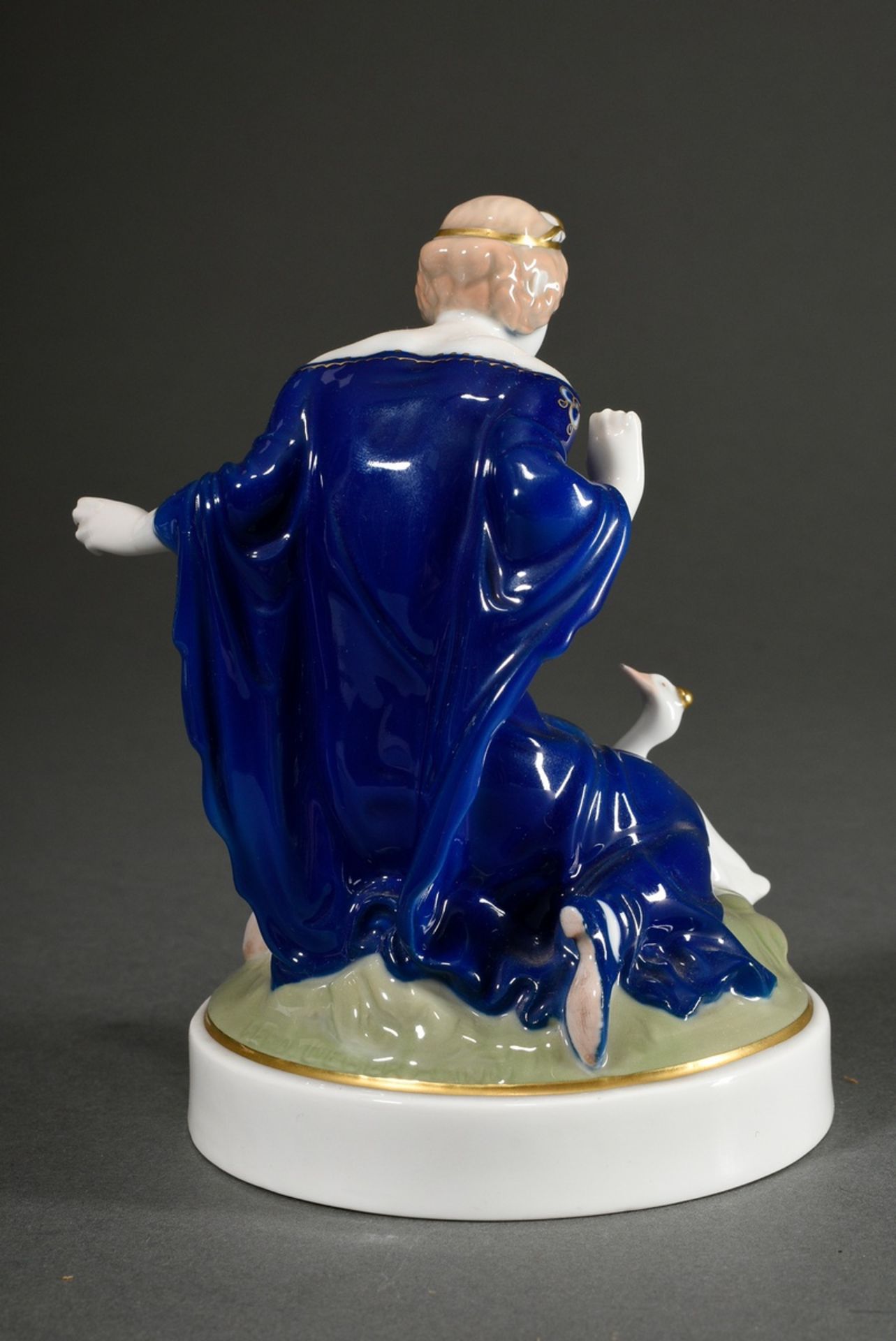 Rosenthal Selb Bavaria porcelain figurine "Princess with golden ball and goose", polychrome painted - Image 3 of 5