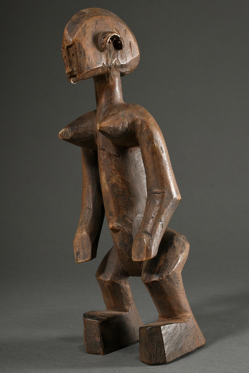 Figure of the northern Bamana/ Bambara, West Africa/ Mali 1st half 20th c., wood, old, mainly worn  - Image 2 of 11