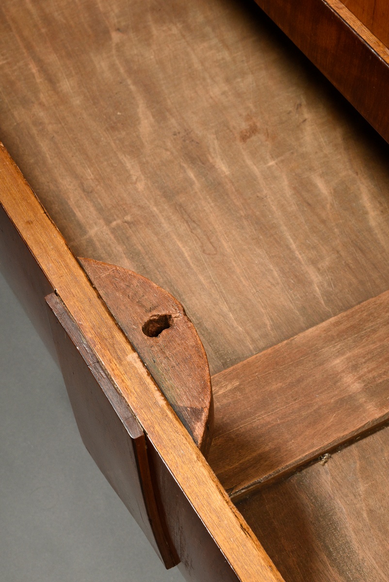 Small North German wardrobe in a simple style, 1st half of the 19th century, mahogany sugar boxes,  - Image 7 of 9
