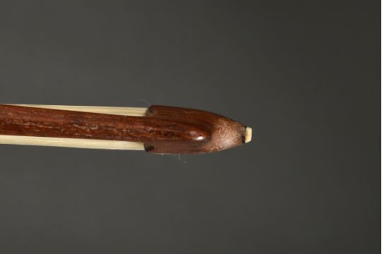 Master violin bow, stamped Felix Martin, octagonal stick with silver mount, three-part leg, l. 74.4 - Image 9 of 10