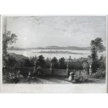 REICHENAU "SCENE FROM THE TERRACE OF CHATEAU WOLFSBERG (Canton Thurgau)", Blick über den Untersee m