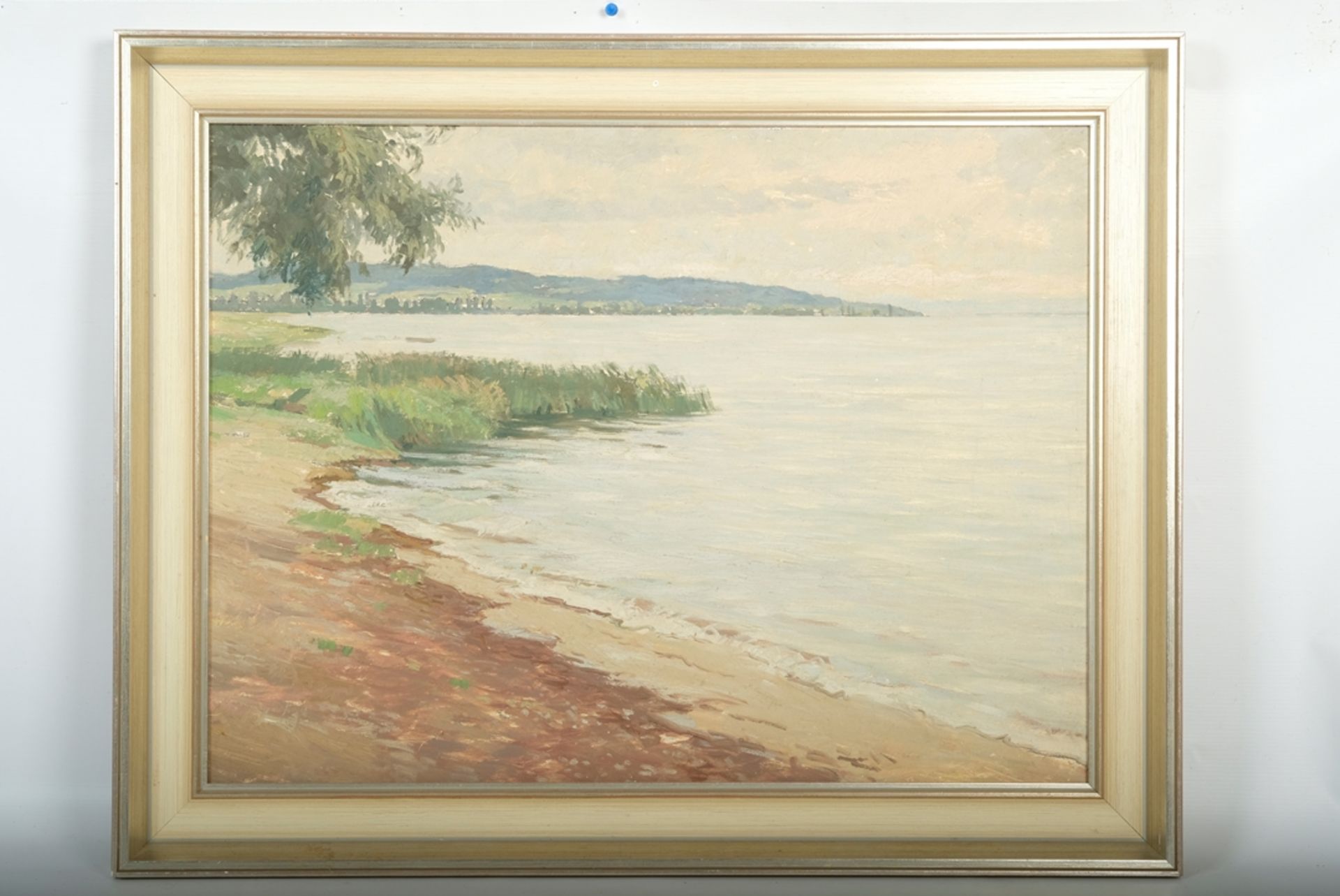 ANDRESEN Hermann (1882-1966), Bodenseelandschaft, die Bucht von Unteruhldingen und Meersburg, eine  - Bild 2 aus 4