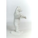 KPM Porzellanfigur "Bär" stehend, auf Sockel, 25cm hoch