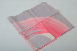 SEIDENTUCH Christian Dior, pink/grau, 75x75 cm, leichte Flecken