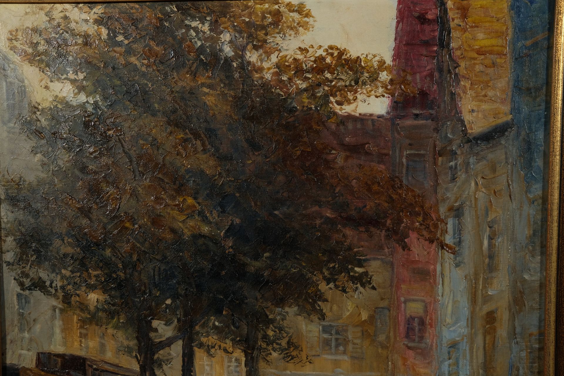 KAUFMANN Karl (1843-1902/05), Straßenszene mit Marktverkauf, kleine Gasse. Gedeckte Farben, Öl auf - Bild 2 aus 5
