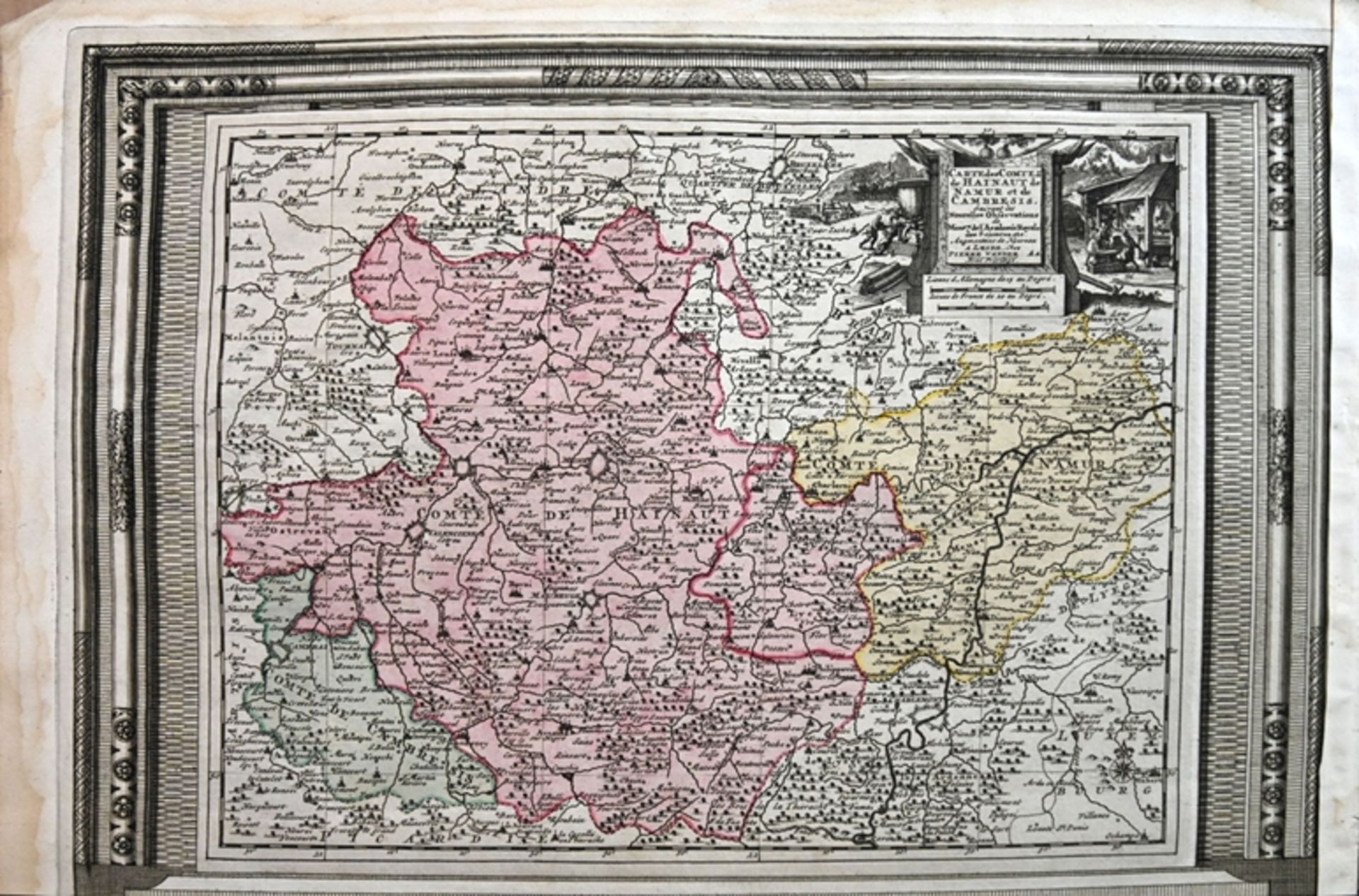 BENELUX "Carte des Comtez de Hainaut de Namur et de Cambresis. Suivant les Nouvelles Observations d