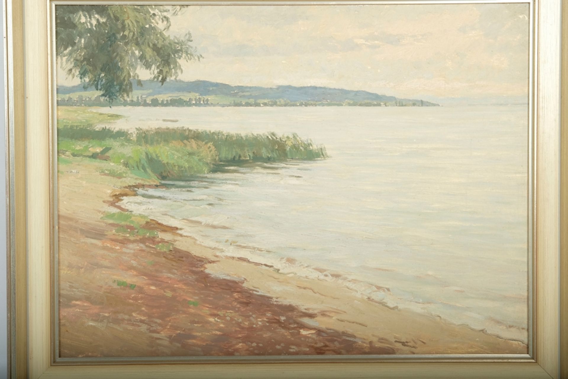 ANDRESEN Hermann (1882-1966), Bodenseelandschaft, die Bucht von Unteruhldingen und Meersburg, eine 