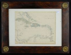 SEEKARTE "West Indies", englische Seekarte von West Indien Lithografie