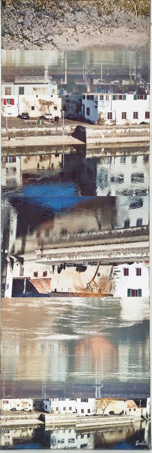 GEDEON Elisabeth, Fotocollage "...und erzählte Geschichten..." Stein am Rhein, 2009, signiert auf d