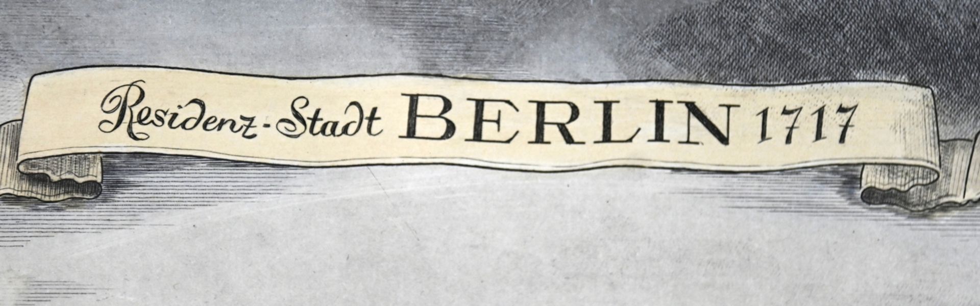 BERLIN "Residentenstadt Berlin" Reproduktion nach Druck von 1717 Format: 83x30cm, R:100x49cm - Image 3 of 6