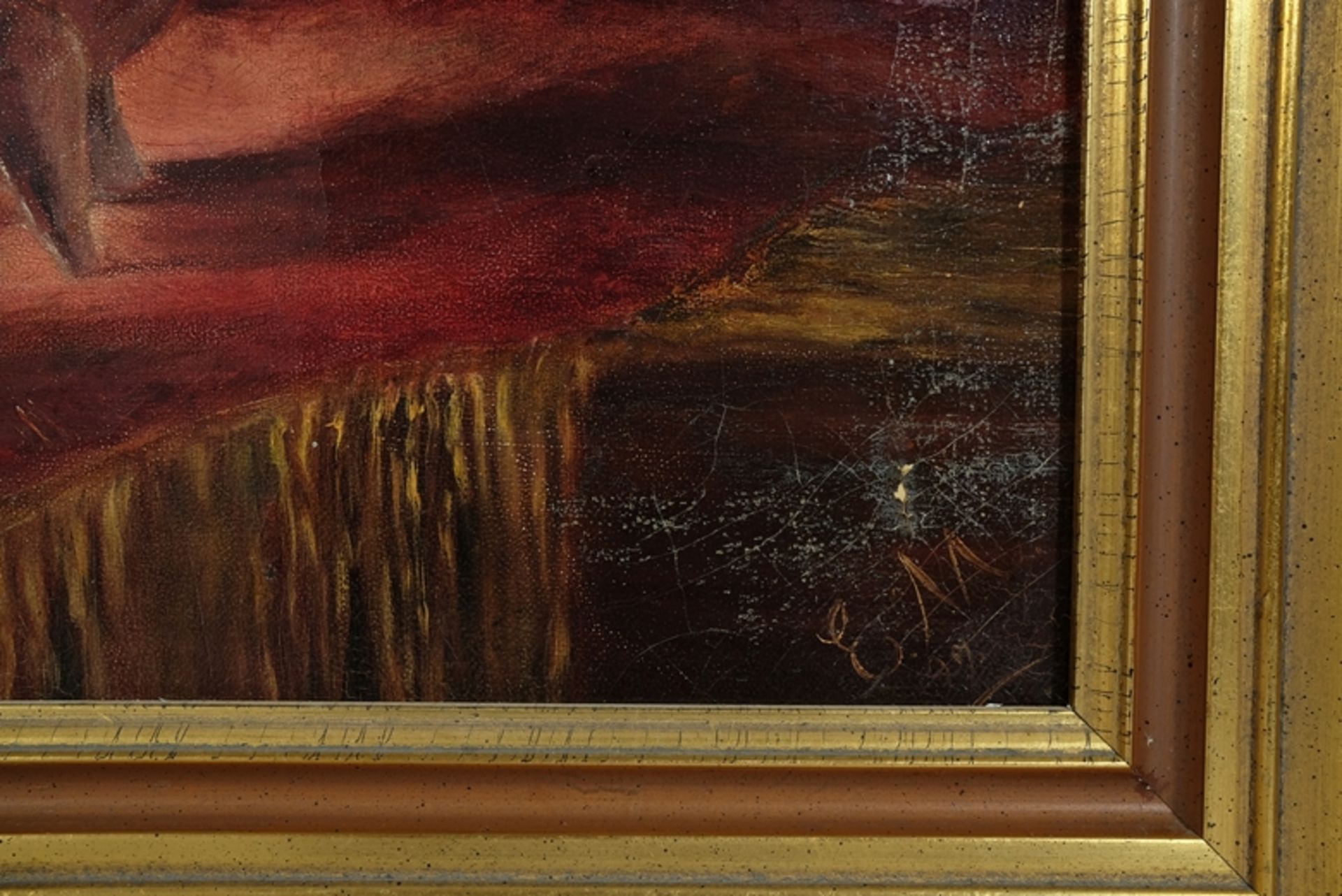 MEDIZ-PELIKAN Emilie zugeschrieben/attributed (1861-1908) "Rosen", Öl auf Leinwand. Stillleben. Unt - Image 3 of 4