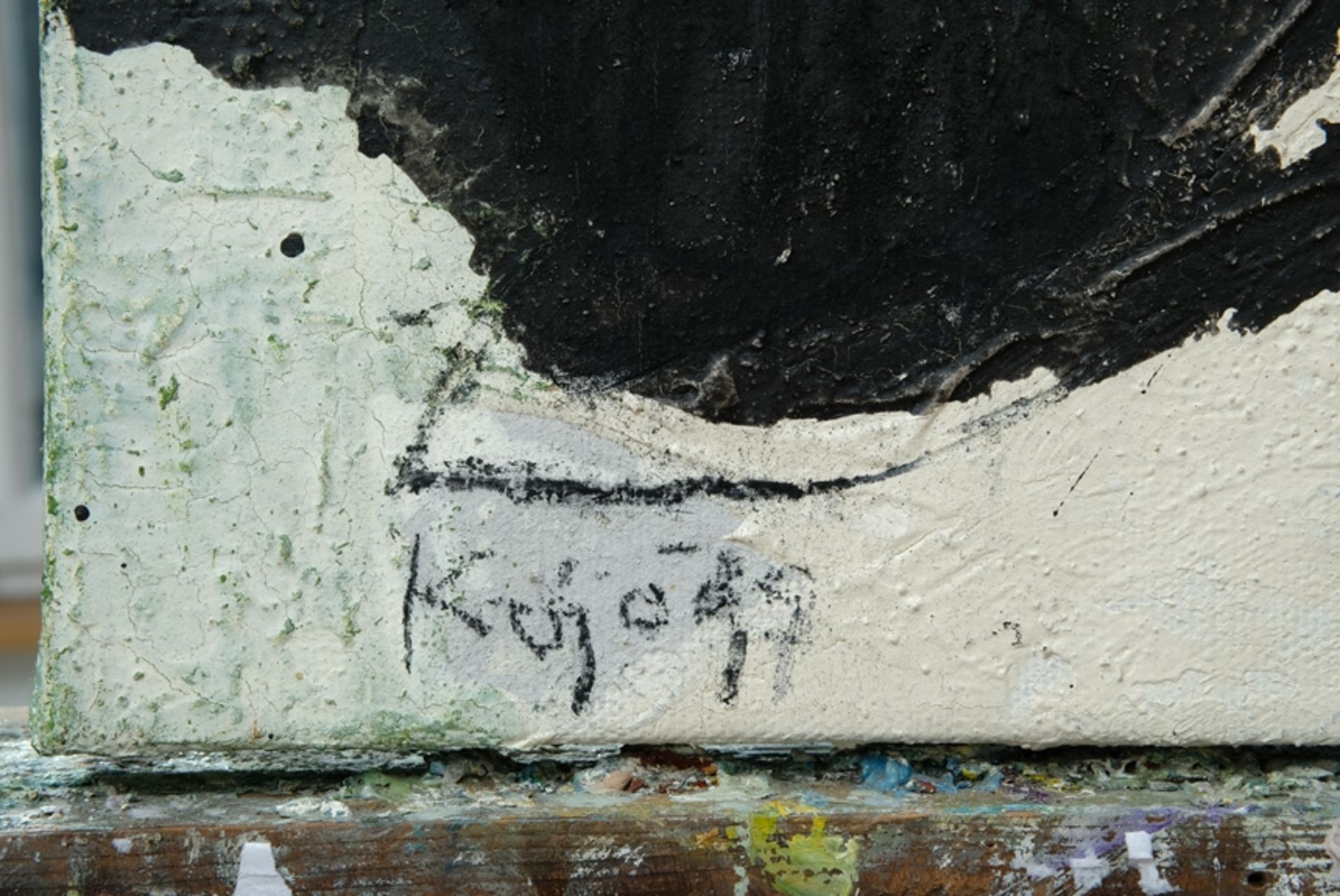 Schrade, Daniel 'Kojo' (1967), undated, mixed media on canvas. - Image 3 of 4