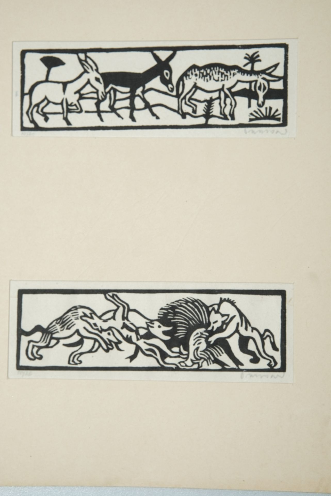Seewald, Richard (1898-1976), Sechs Holzschnitte zu den Hirtengedichten des Vergil, 1923. - Bild 2 aus 6