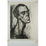 Hiszpanska-Neumann, Maria (1917-1980) Portrait, 1956, Holzschnitt auf Seidenpapier. Exemplar 6/15, 