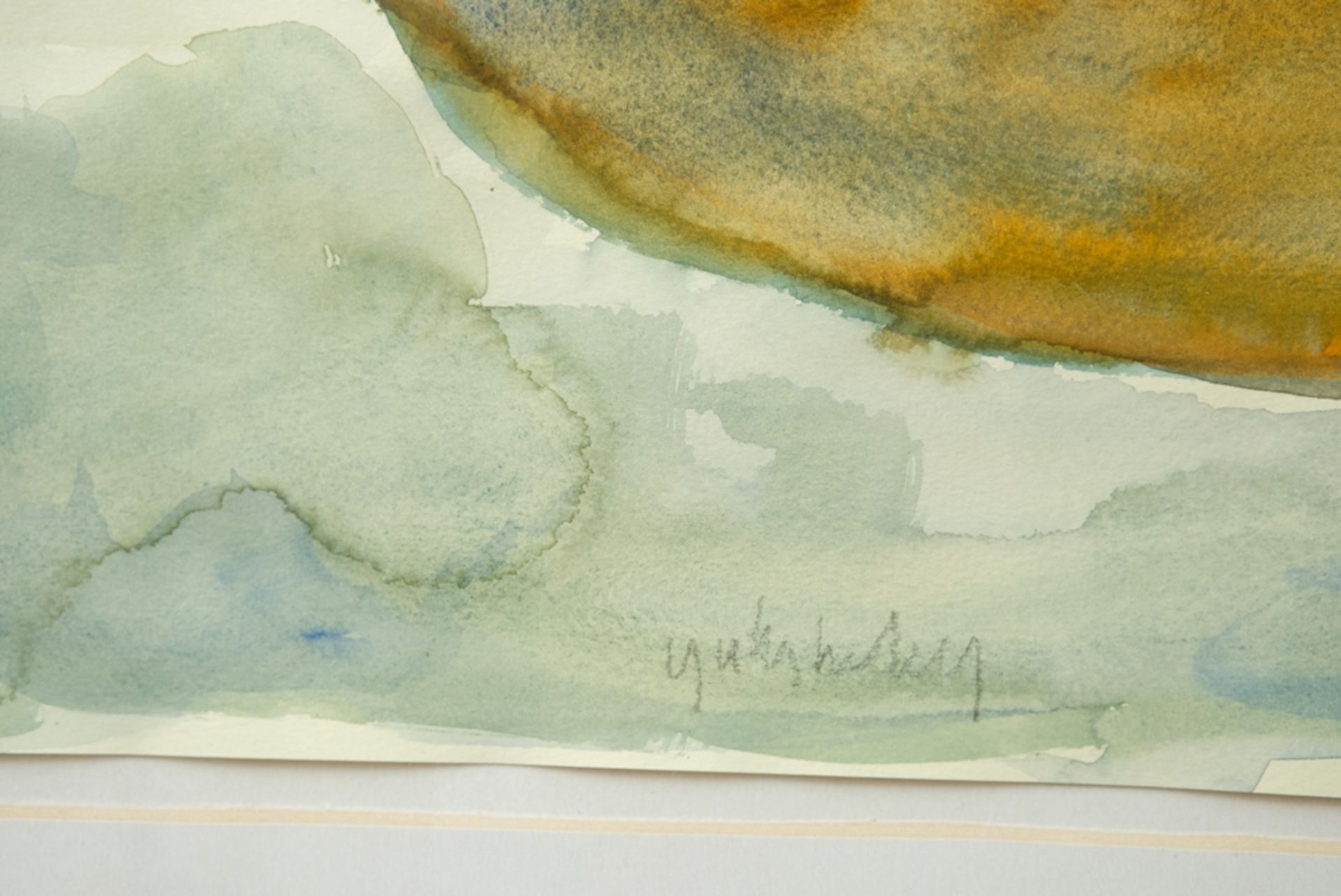 Grieshaber, HAP (1909-1981) Whales, no year, watercolour on paper.  - Image 2 of 4