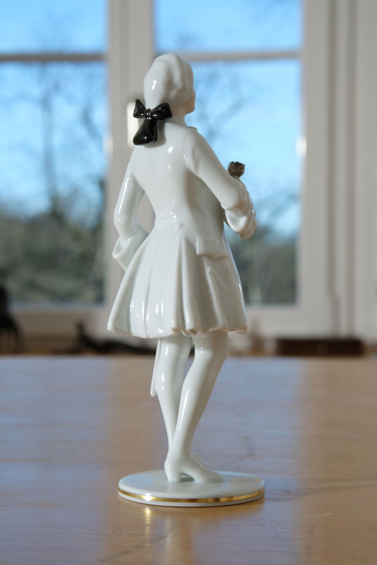 Porcelain figurine Rosenkavalier, Augarten Vienna, 22 cm high - Image 2 of 3