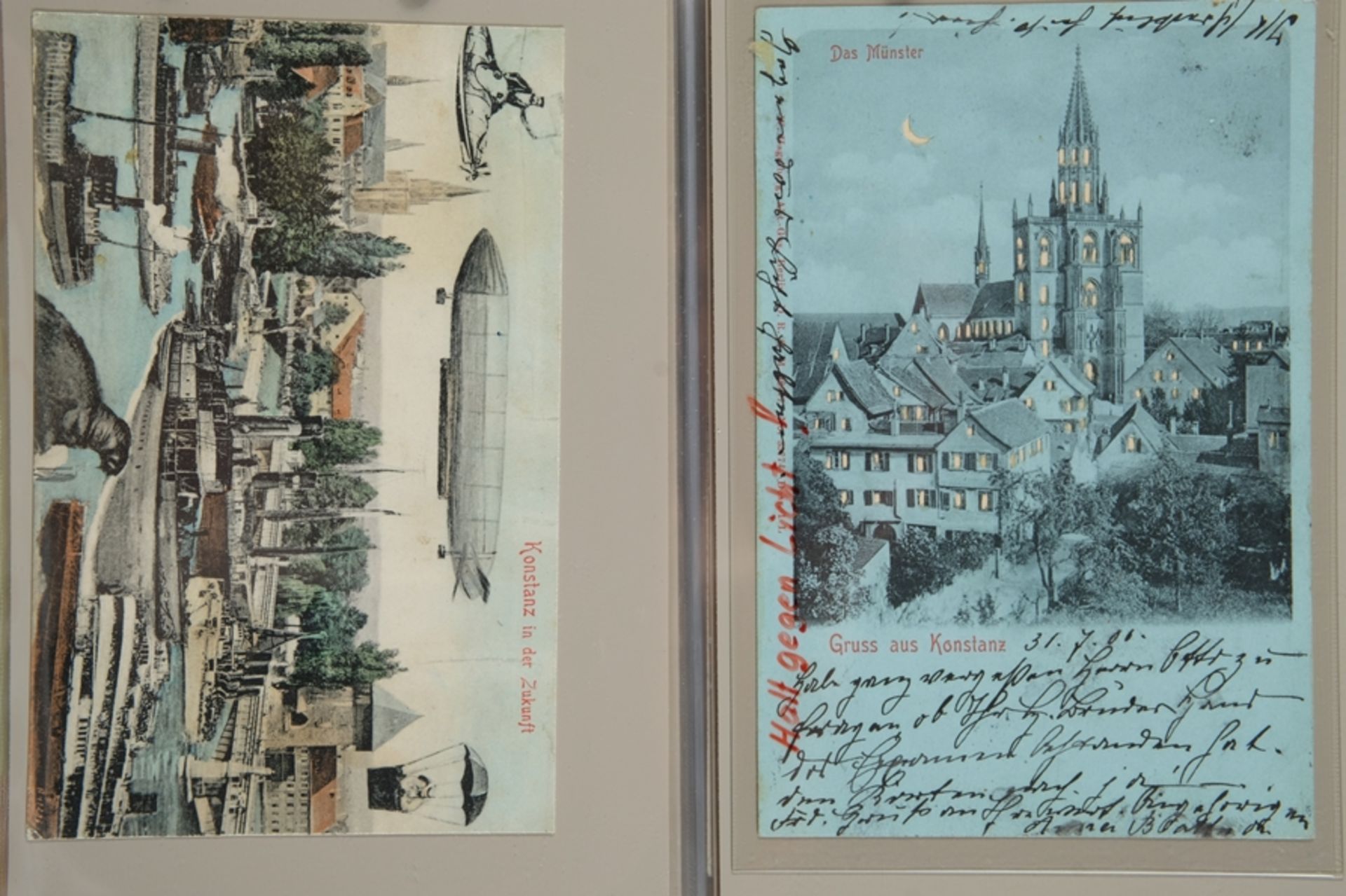 218 Postkarten Konstanz, Album Nr. 11, Sammelschwerpunkt 'Spruchkarten, Gedichte, buntes Sammelsuri - Bild 2 aus 10