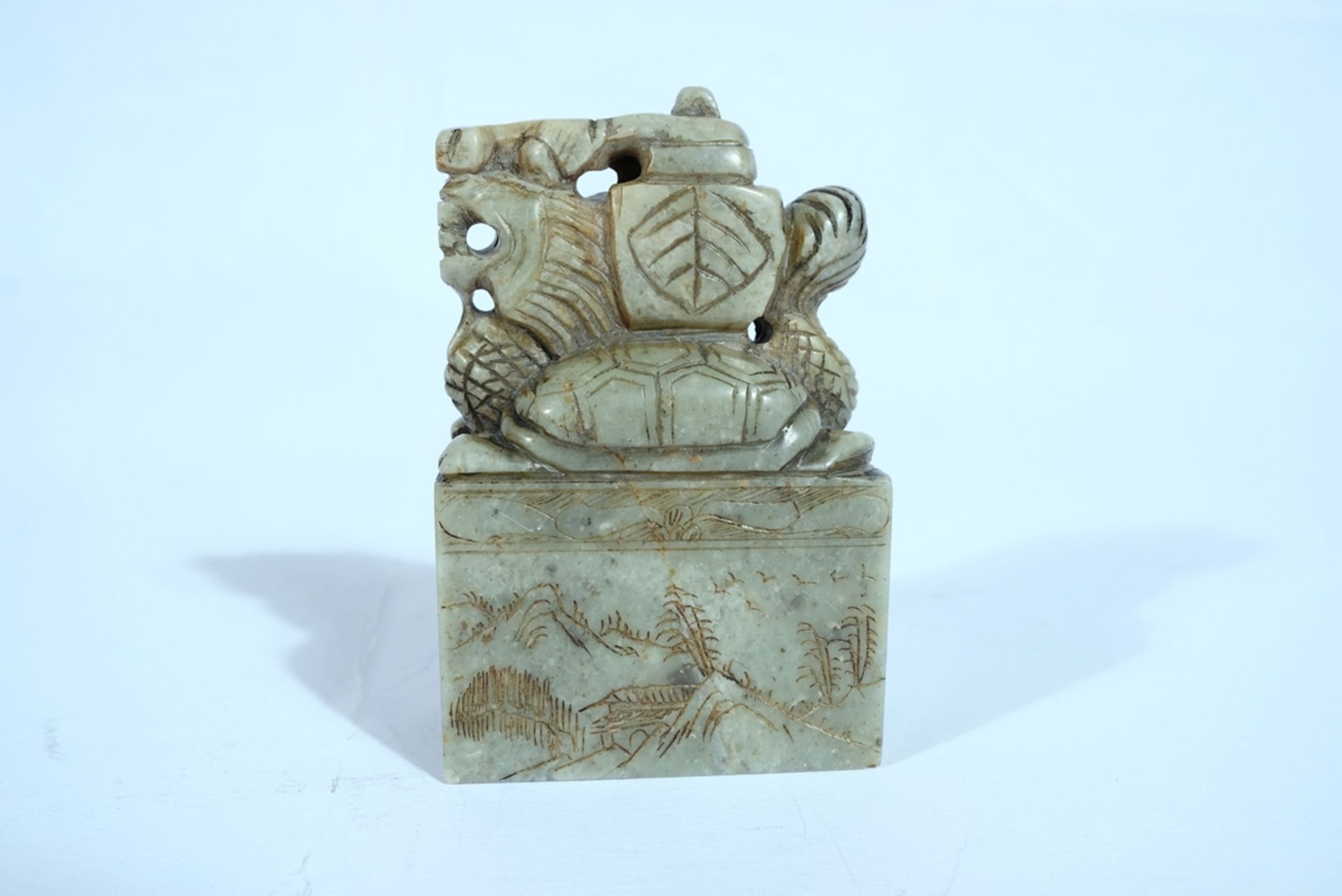 Seal stone,China, carved soapstone. - Image 2 of 3