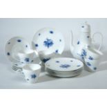 Rosenthal coffee service "Romance in Blue", Studio line, for 6 people. Designed by Bjørn Wiinblad. 