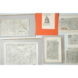 Lorraine/Lorraine,Maps from the 17th, 18th and 19th centuries, copper engravings.