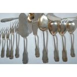 Presented animal cutlery by the Schmedding manufactory, 13 pieces, 800 silver, 802 g.