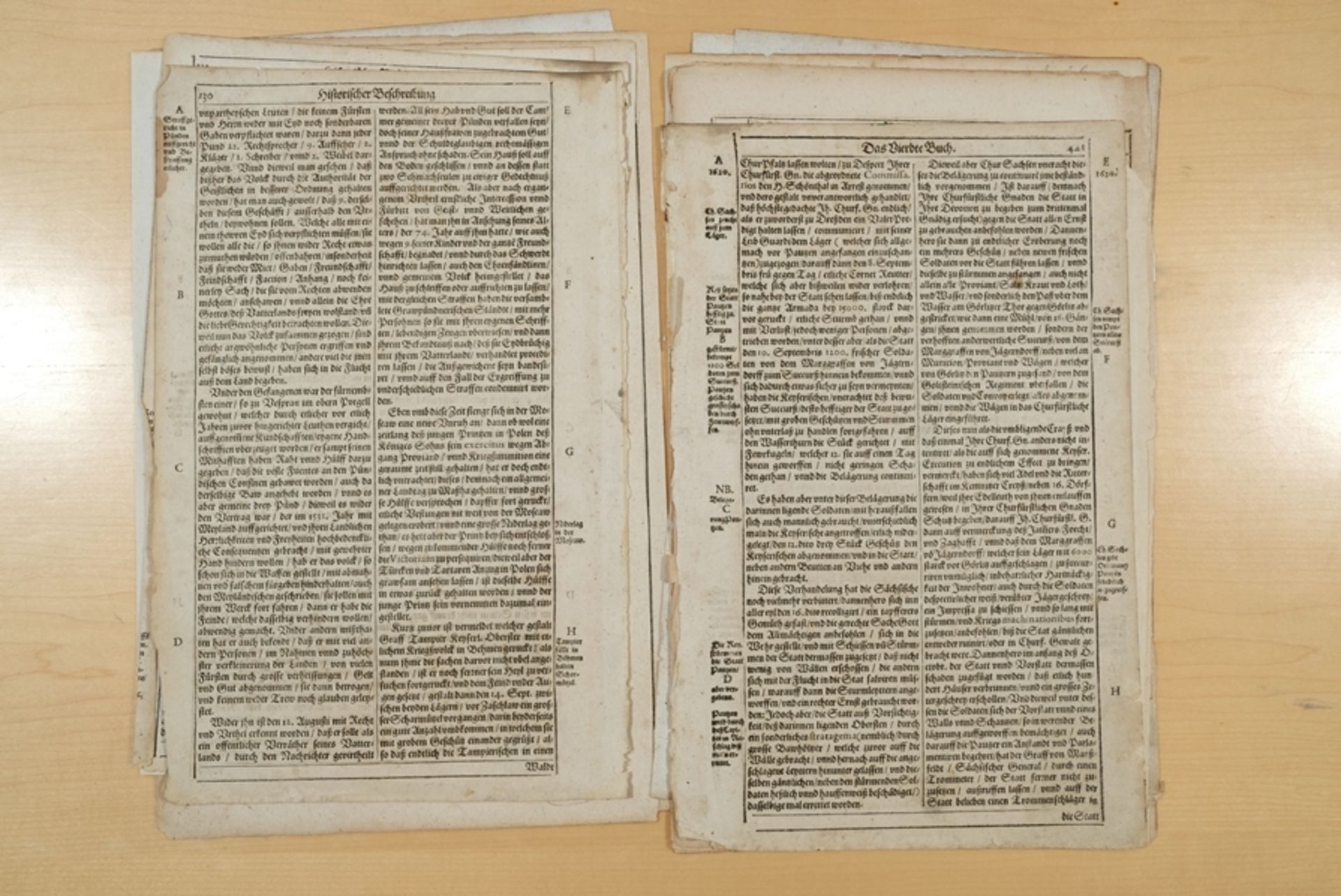 Münster, Sebastian (1488 - 1552), 16 Original-Blätter aus verschiedenen Werken. Seiten aus dem drit - Bild 7 aus 13