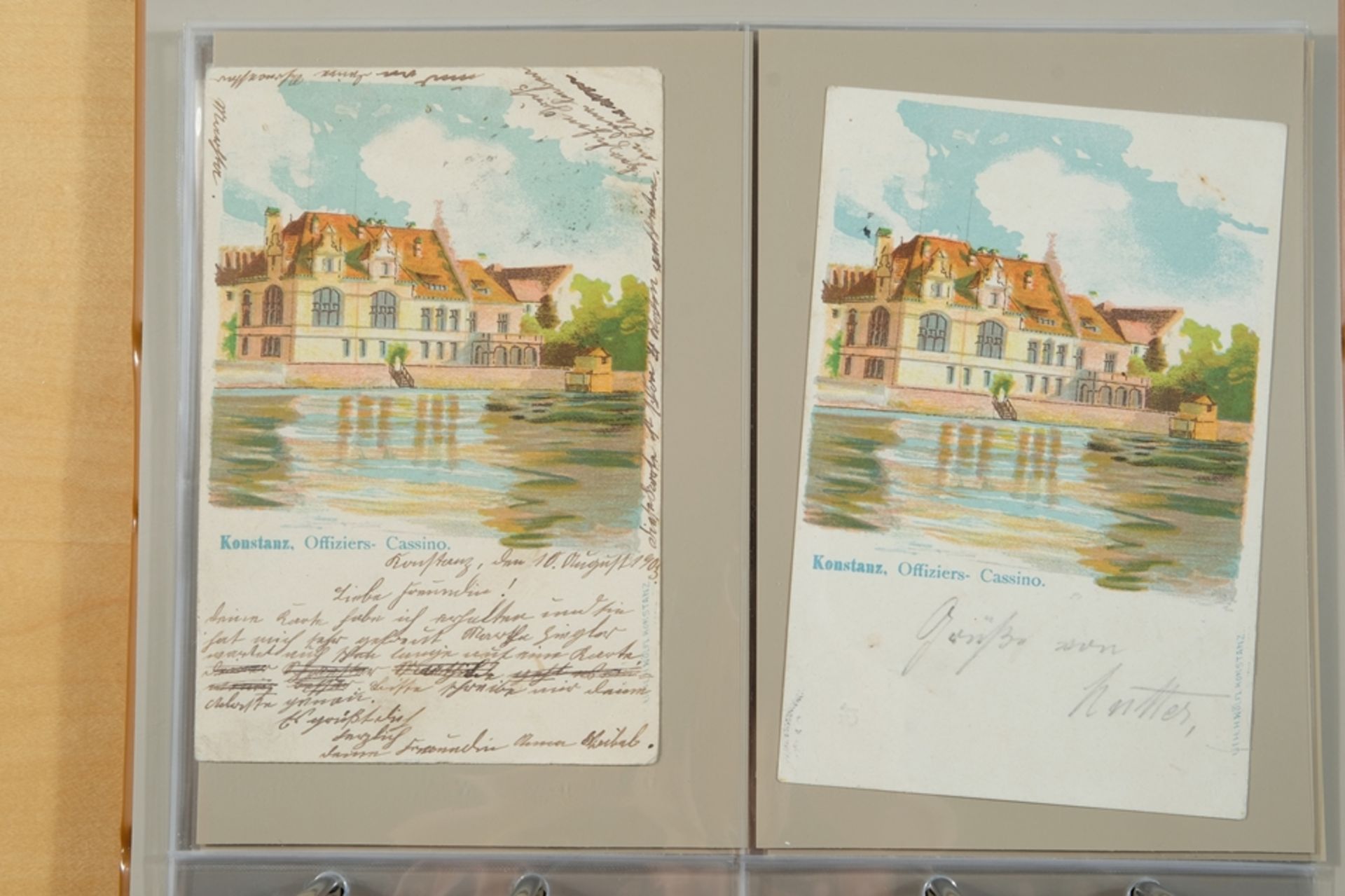 106 Postkarten Konstanz, Album Nr. 2, Sammelschwerpunkt 'Militär und Infrastruktur', ca.1905 bis 19 - Bild 2 aus 6