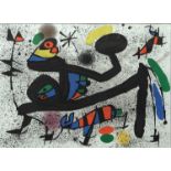 Miró, Joan (1893-1983) "Derrière le Miroir - No 193/194", a colour lithograph, detached from the bo