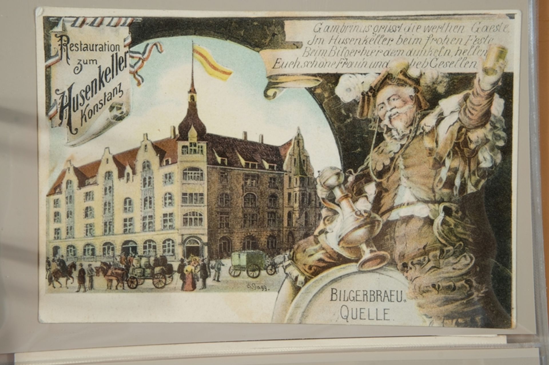 140 postcards Constance, album no. 6, collection focus 'Hotels and Restaurants', turn of the centur - Image 5 of 5