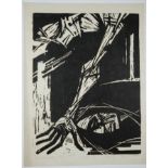 Hiszpanska-Neumann, Maria (1917-1980) "Pieta III", 1961, woodcut on tissue paper. Copy 16/25, signe
