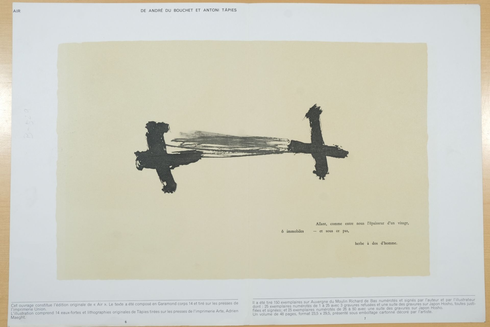 Miró, Joan (1893-1983), "Derrière le Miroir", zwei Lithografien auf Karton. "Derrière le Miroir" (D - Bild 2 aus 4
