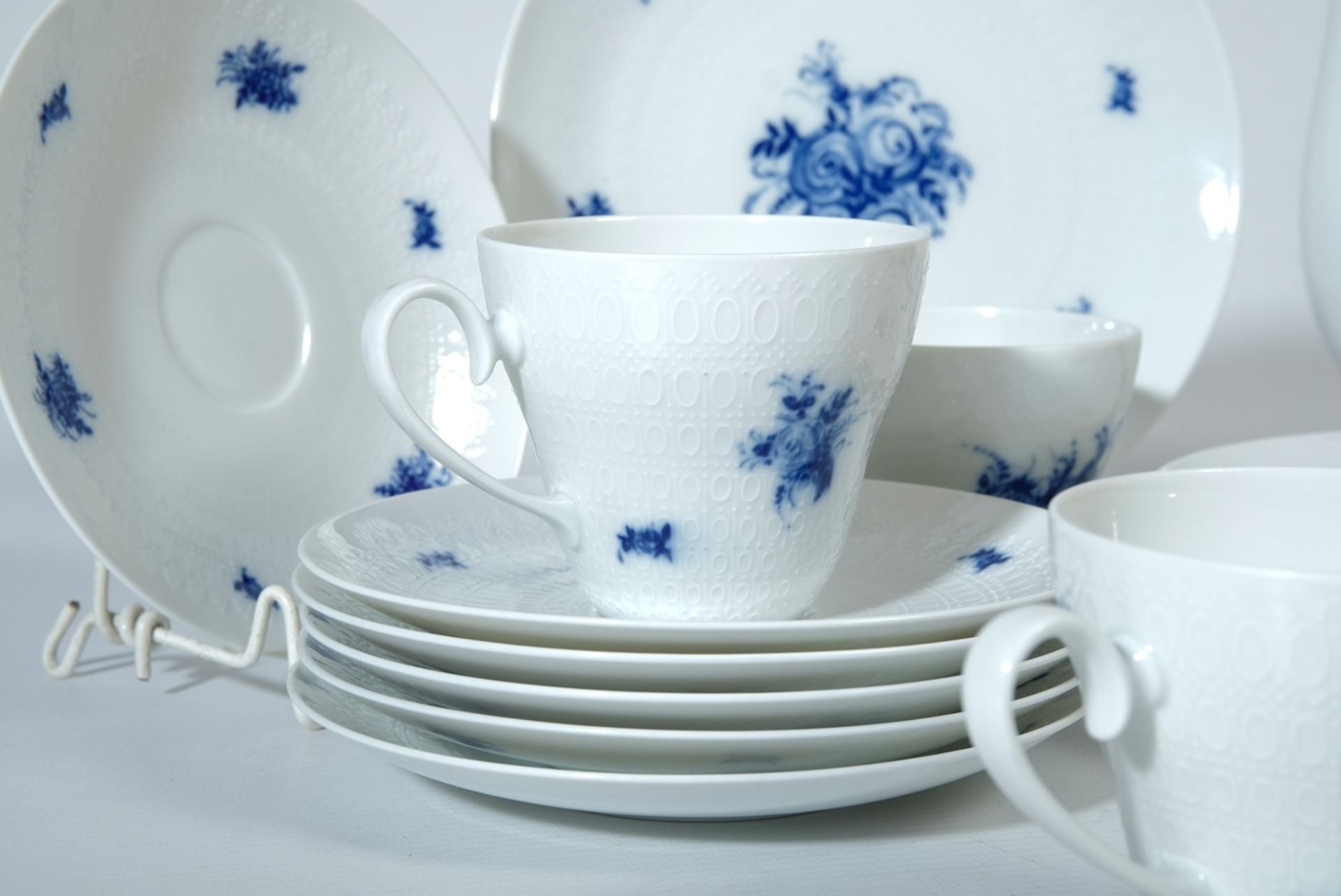 Rosenthal coffee service "Romance in Blue", Studio line, for 6 people. Designed by Bjørn Wiinblad.  - Image 3 of 3