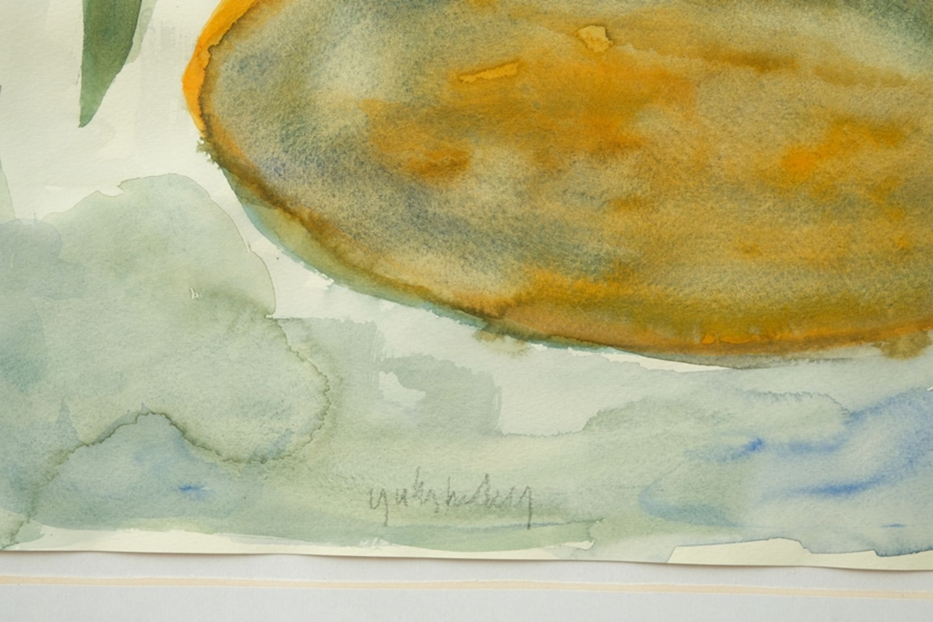 Grieshaber, HAP (1909-1981) Whales, no year, watercolour on paper.  - Image 3 of 4