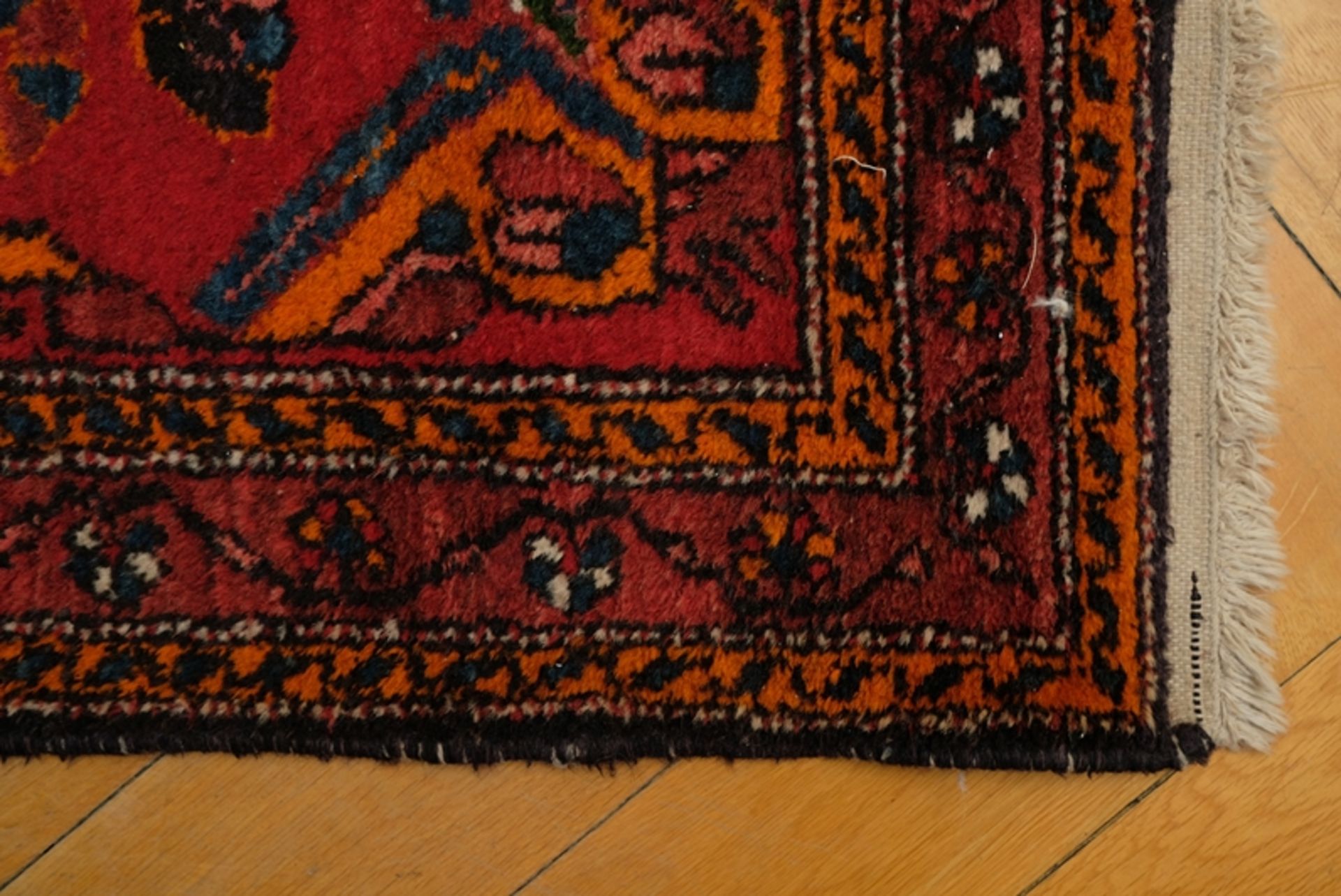 Vintage carpet in the style of a Caucasian Shirvan, circa 1980. - Image 2 of 3