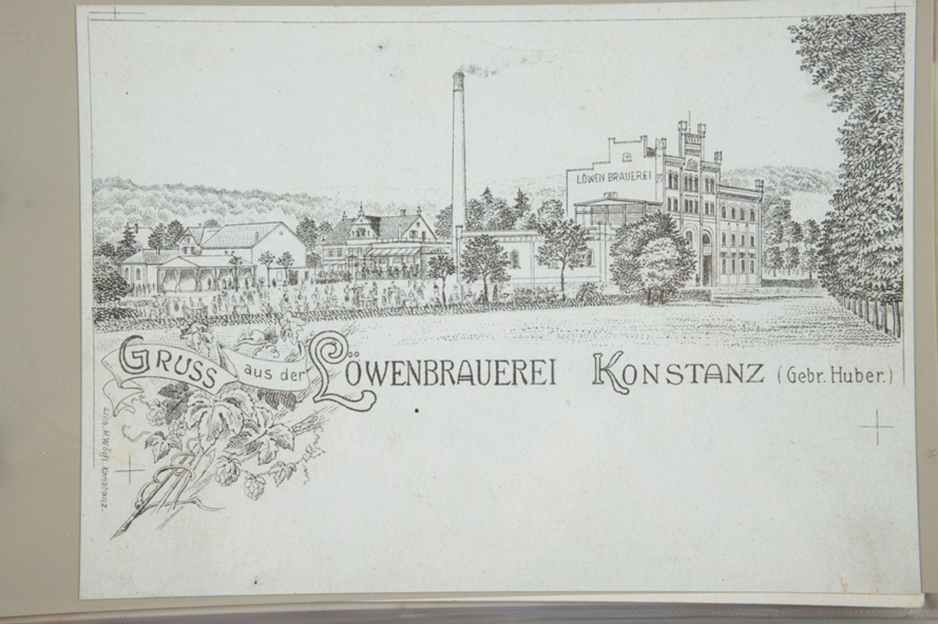 140 postcards Constance, album no. 6, collection focus 'Hotels and Restaurants', turn of the centur - Image 2 of 5