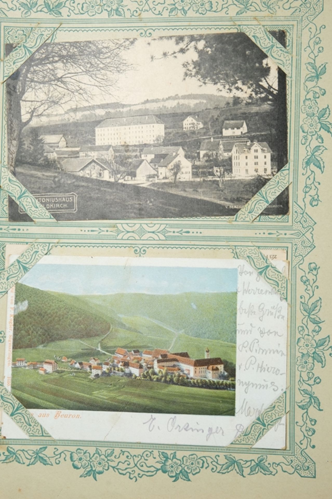 149 postcards, collection focus 'Southern Germany', turn of the century.