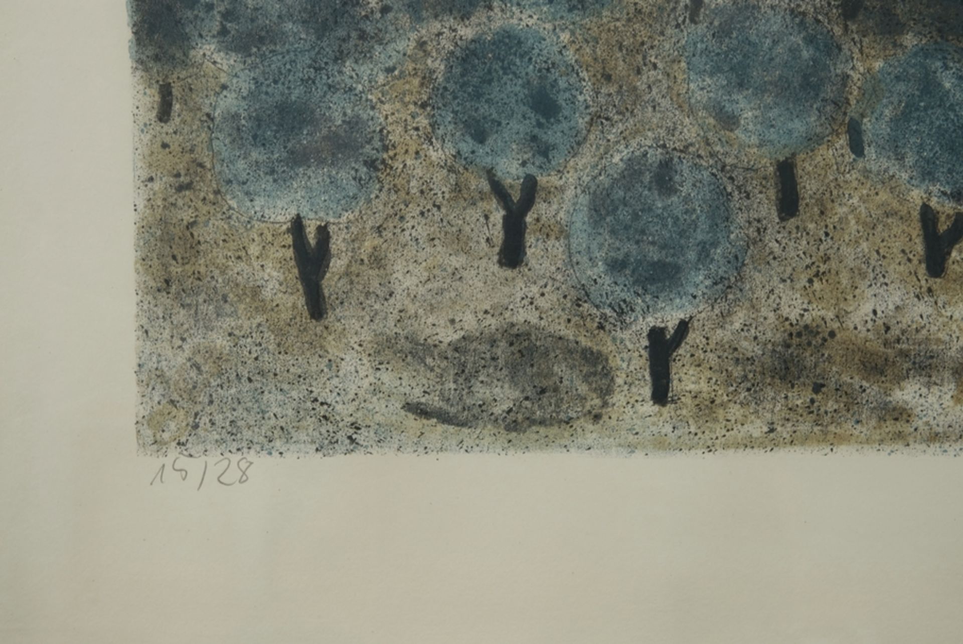 Breiter, Herbert (1927-1999) Südliche Landschaften - Blick zum Meer, 1971, Farblithographie auf Pap - Bild 3 aus 5