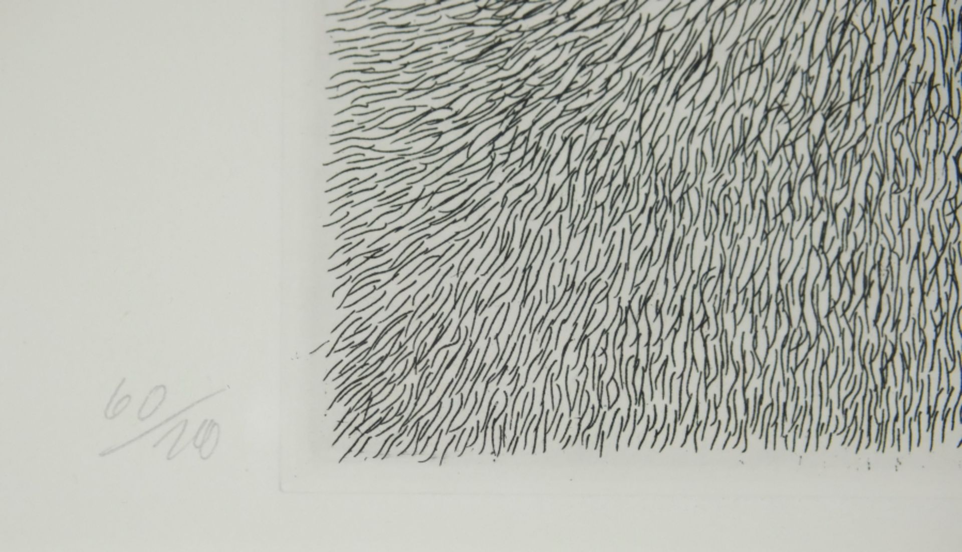 Uecker, Günther (1930) Untitled, 1970, lithograph. - Image 3 of 4