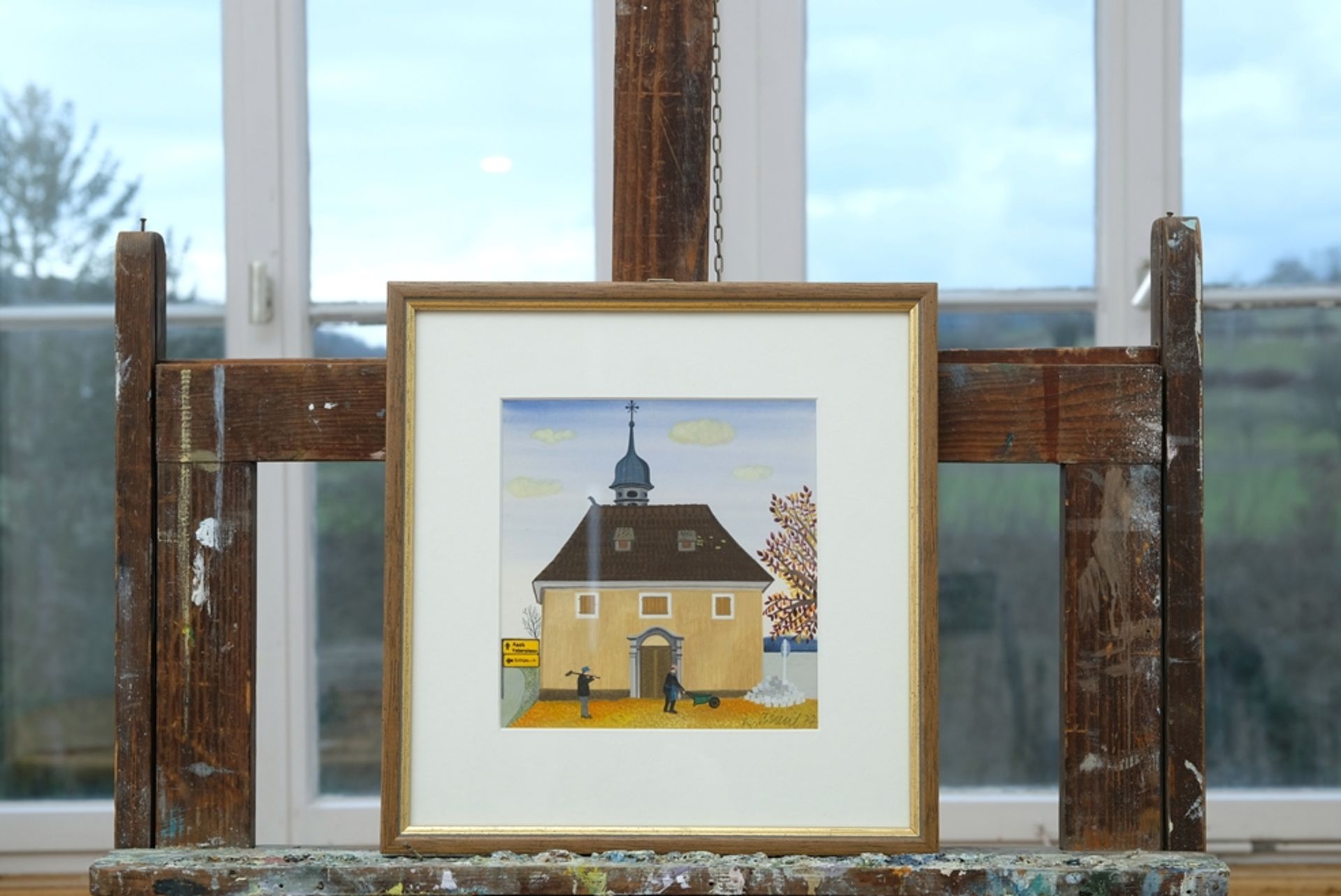 Kvapil, Boleslav (1934-2017) Kapelle bei Aach, 1977, Aquarell auf Papier. - Bild 2 aus 4