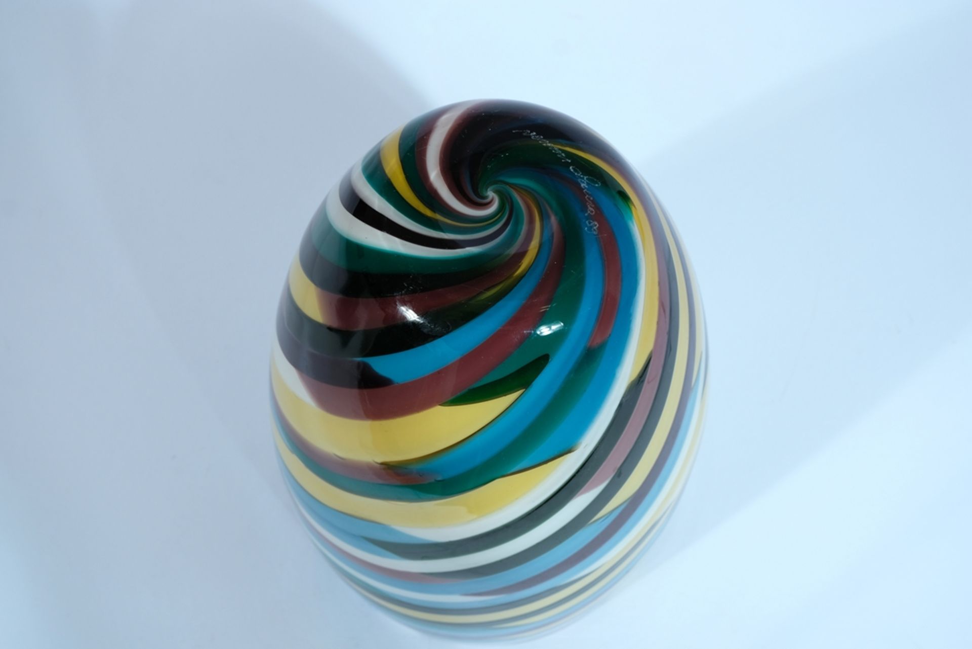 Venini vase "Klee", design by Laura Diaz de Santillana, 1989 Murano glass; mouth-blown.  - Image 3 of 4