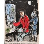 Chagall, Marc (1887-1985) "La Ruche et Montparnasse", Ausstellungsplakat mit Farblithographie. Auss