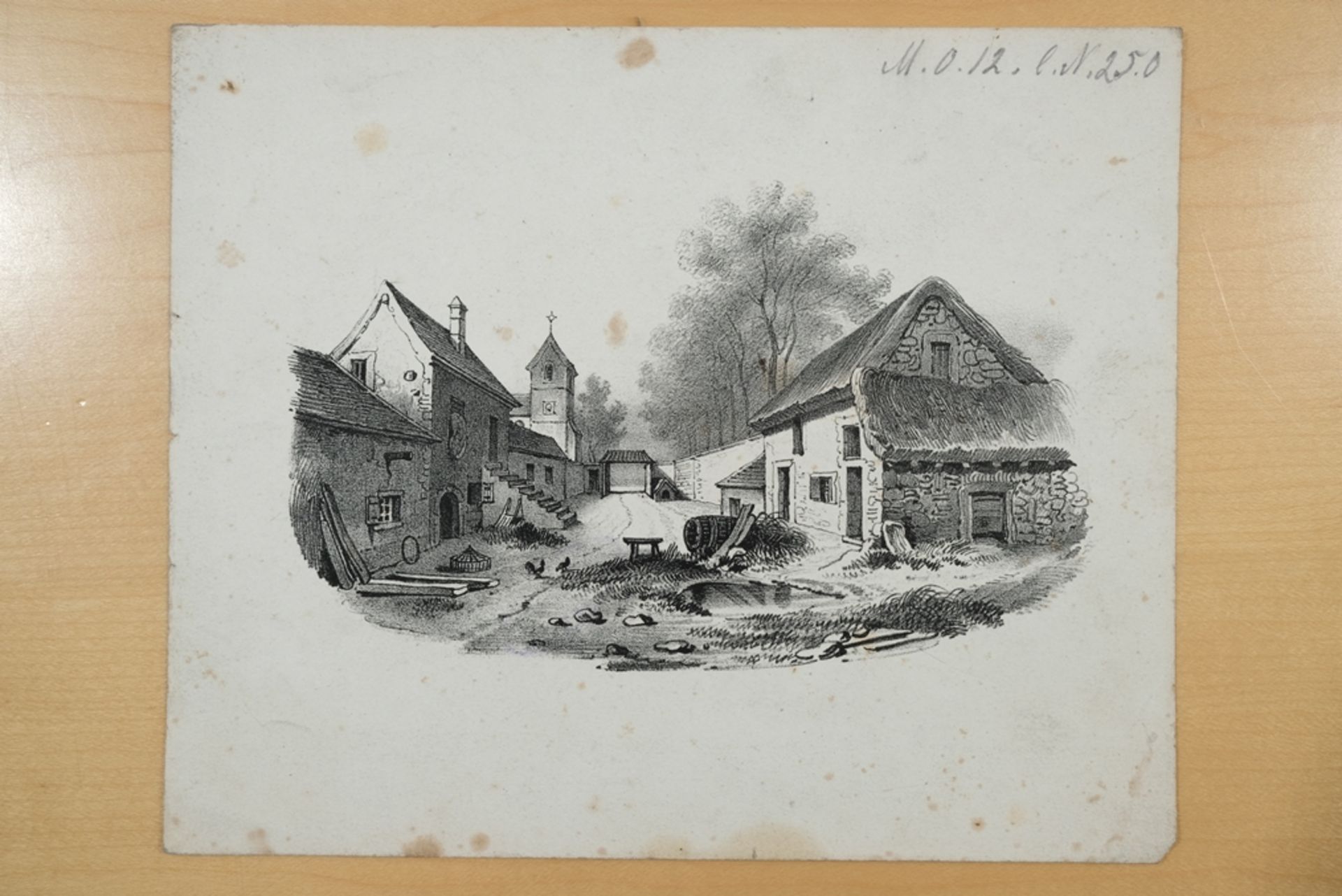 Baumhauer, Mathias (um 1810-1870), Landschaften, neun Lithografien. Darstellung verschiedener Lands - Bild 5 aus 8