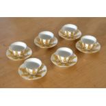 Meissen espresso service for XX persons, gold decor, 2nd choice